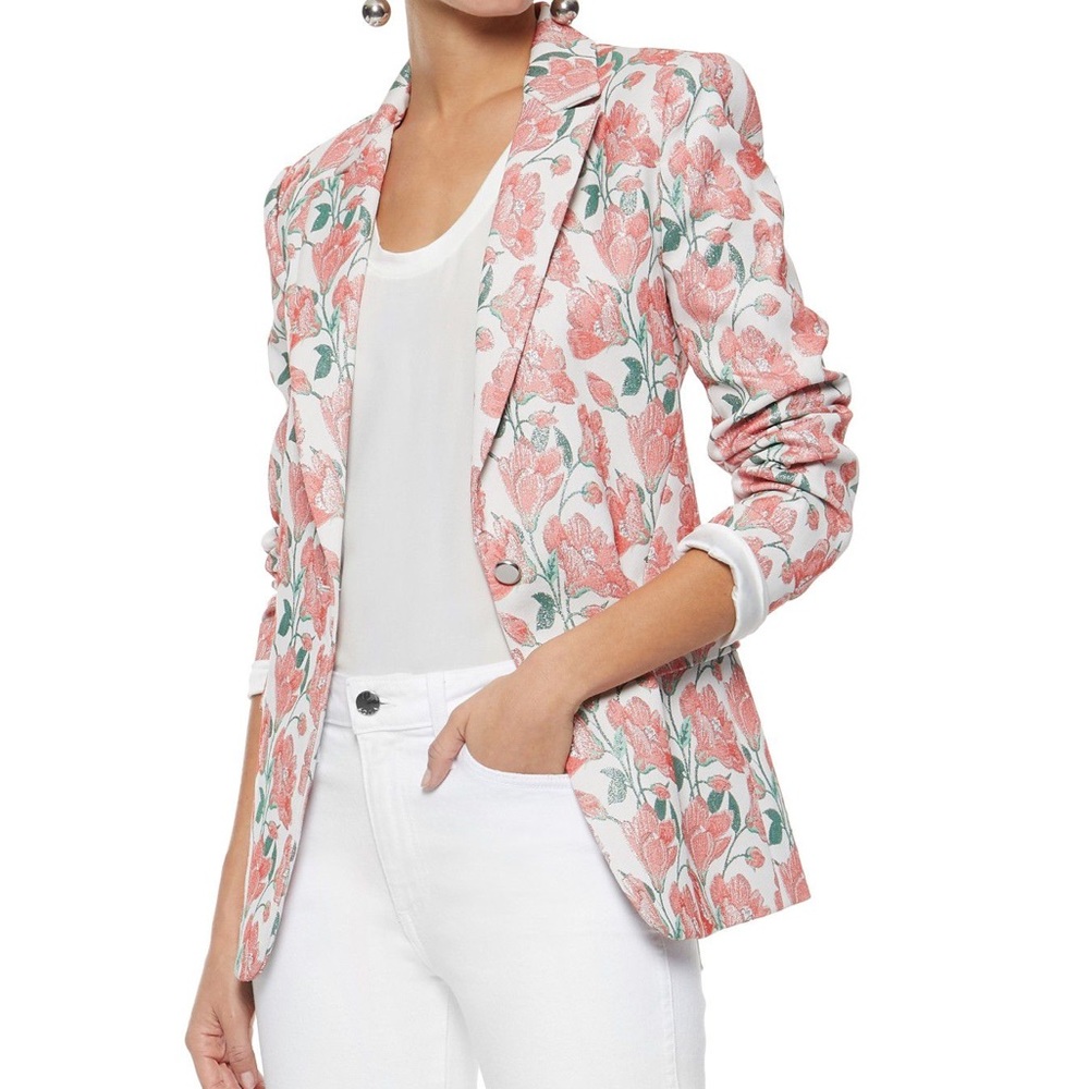 Alice + Olivia Macy Blazer Size 2 - PINK FLORAL